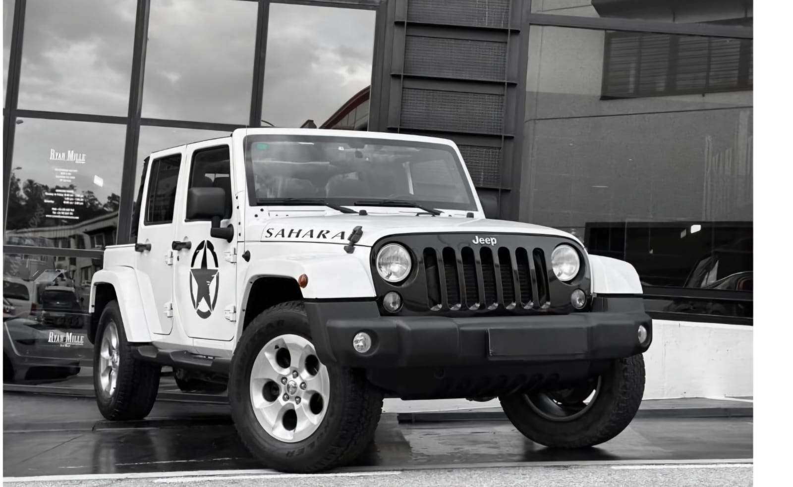 Left hand drive JEEP WRANGLER 2.8 CRD SAHARA LTD Spanish reg