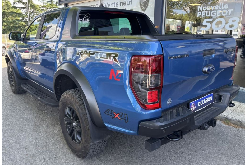 Left hand drive FORD RANGER 2.0 ECOBLUE 213 AUTO DOUBLE CABINE RAPTOR  FRENCH REG