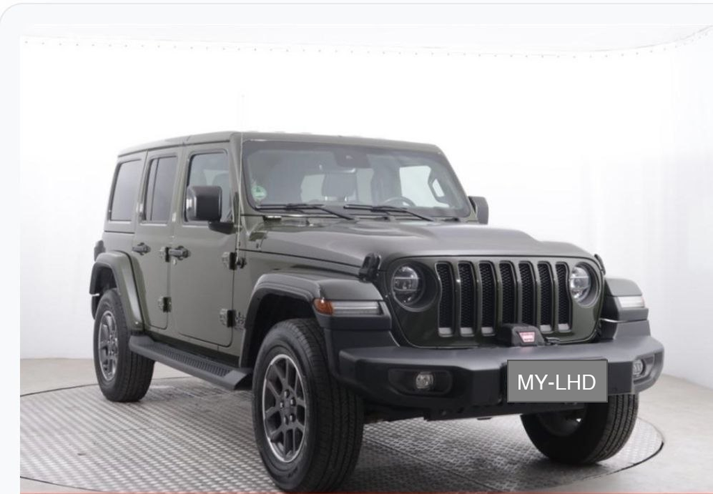 Left Hand Drive JEEP WRANGLER Unlimited Sahara 2.0 eTorque 4x4 Automatic for sale