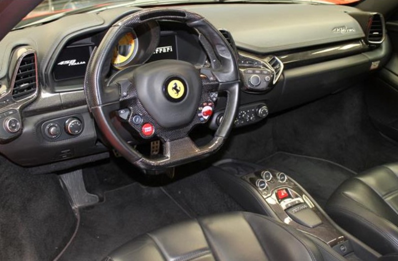 Left hand drive car FERRARI 458 (01/06/2012) - 