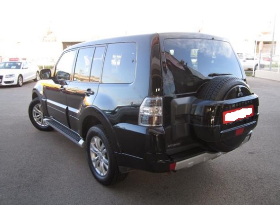 left hand drive MITSUBISHI MONTERO (01/08/2012) -  