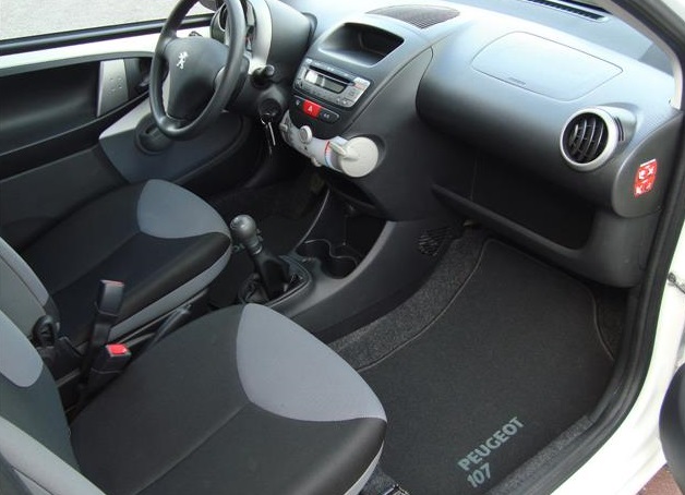 left hand drive PEUGEOT 107 (01/05/2013) -  